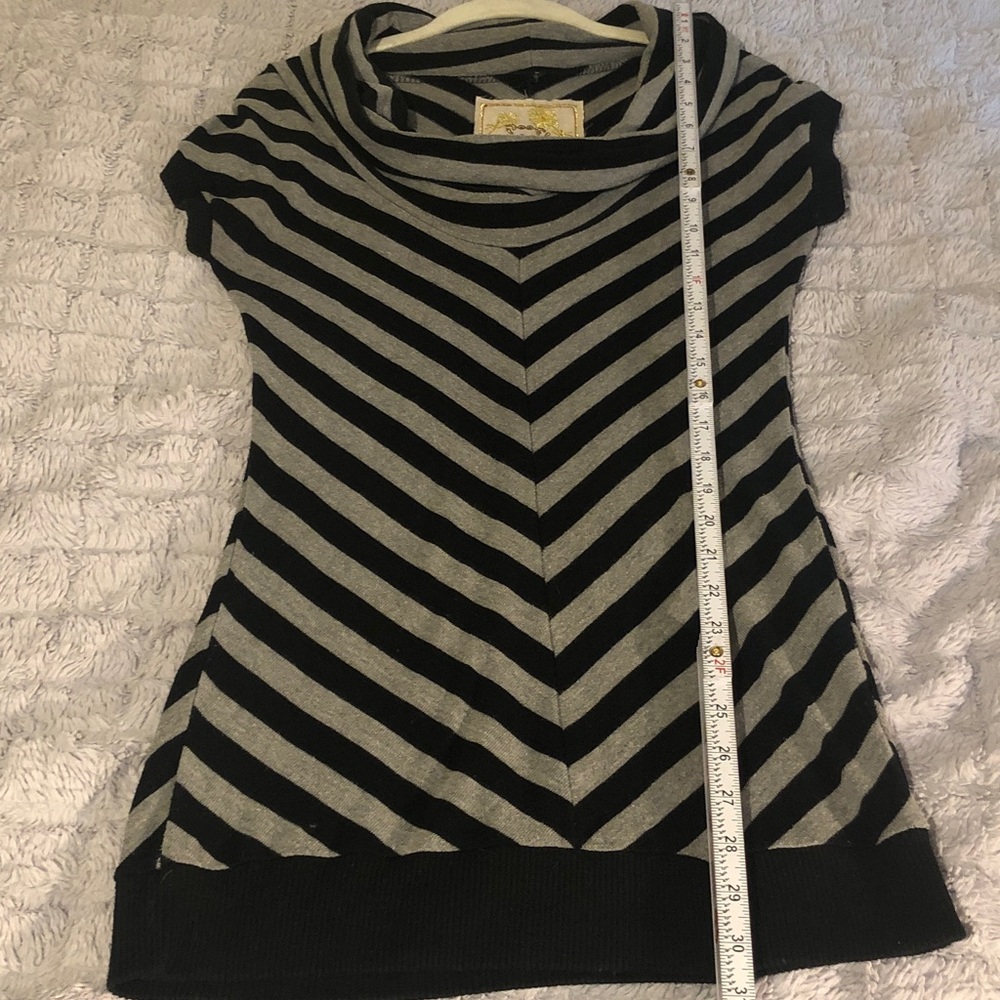 Poof! Black and Gray Striped Top - Picture 10 of 10